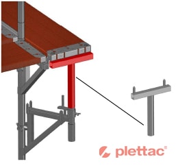 corner support for plettac SL scaffold console